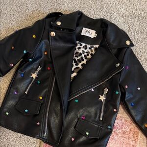 Lola + The Boys Studded Leather Jacket WORN ONCE